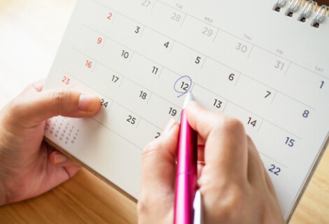 カレンダーに予定を書き込む