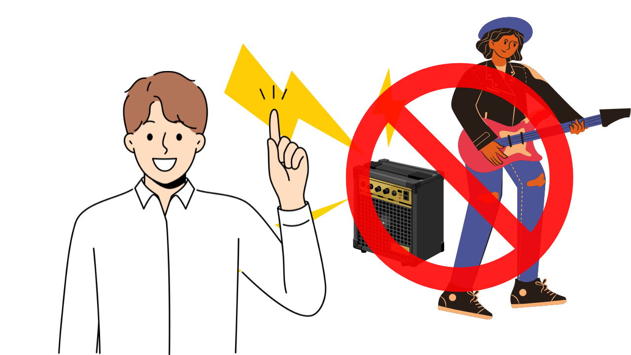 自宅でのエレキギター練習方法【騒音問題】