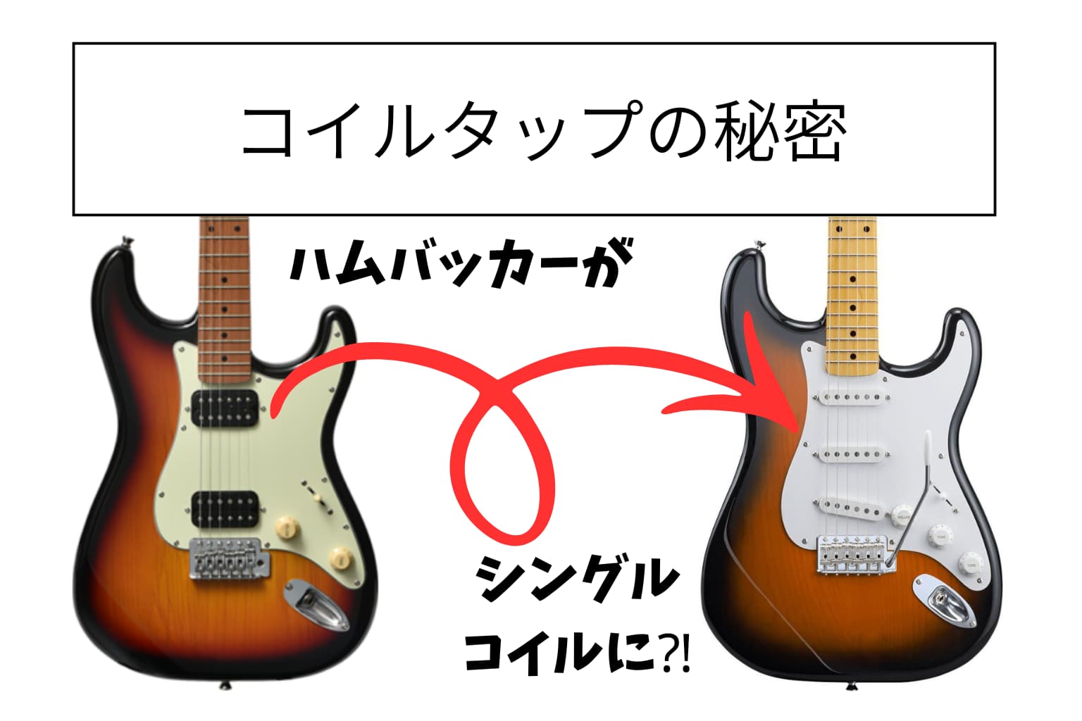 エレキギターのコイルタップについて解説！