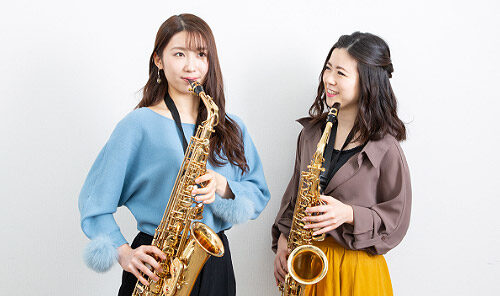 サックスの個人レッスンの様子